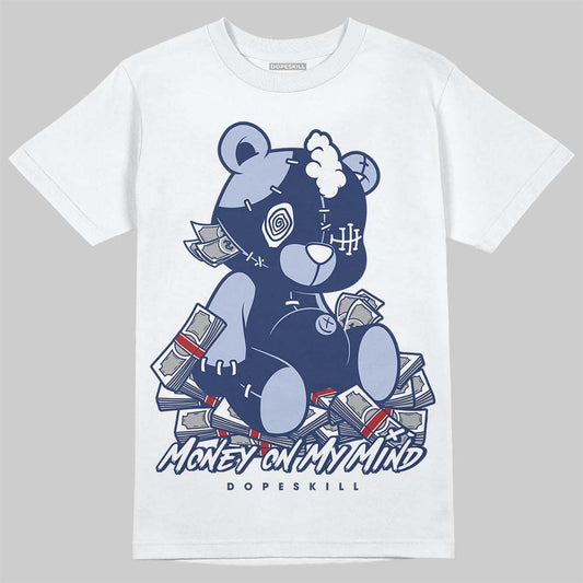 Jordan 6 Retro 'White And Midnight Navy' DopeSkill T-Shirt MOMM Bear Graphic Streetwear - White