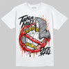 Jordan 4 Retro Red Cement DopeSkill T-Shirt Takin No L's Graphic Streetwear - White 