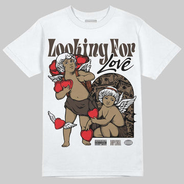 Jordan 1 Low OG “Mocha” DopeSkill T-Shirt Looking For Love Graphic Streetwear - White