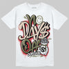 Travis Scott x Jordan 1 Medium Olive DopeSkill T-Shirt No Days Off Graphic Streetwear - White