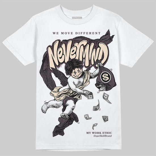 A Ma Maniere x Air Jordan 4 "Phantom" DopeSkill T-Shirt Nevermind Graphic Streetwear - White 