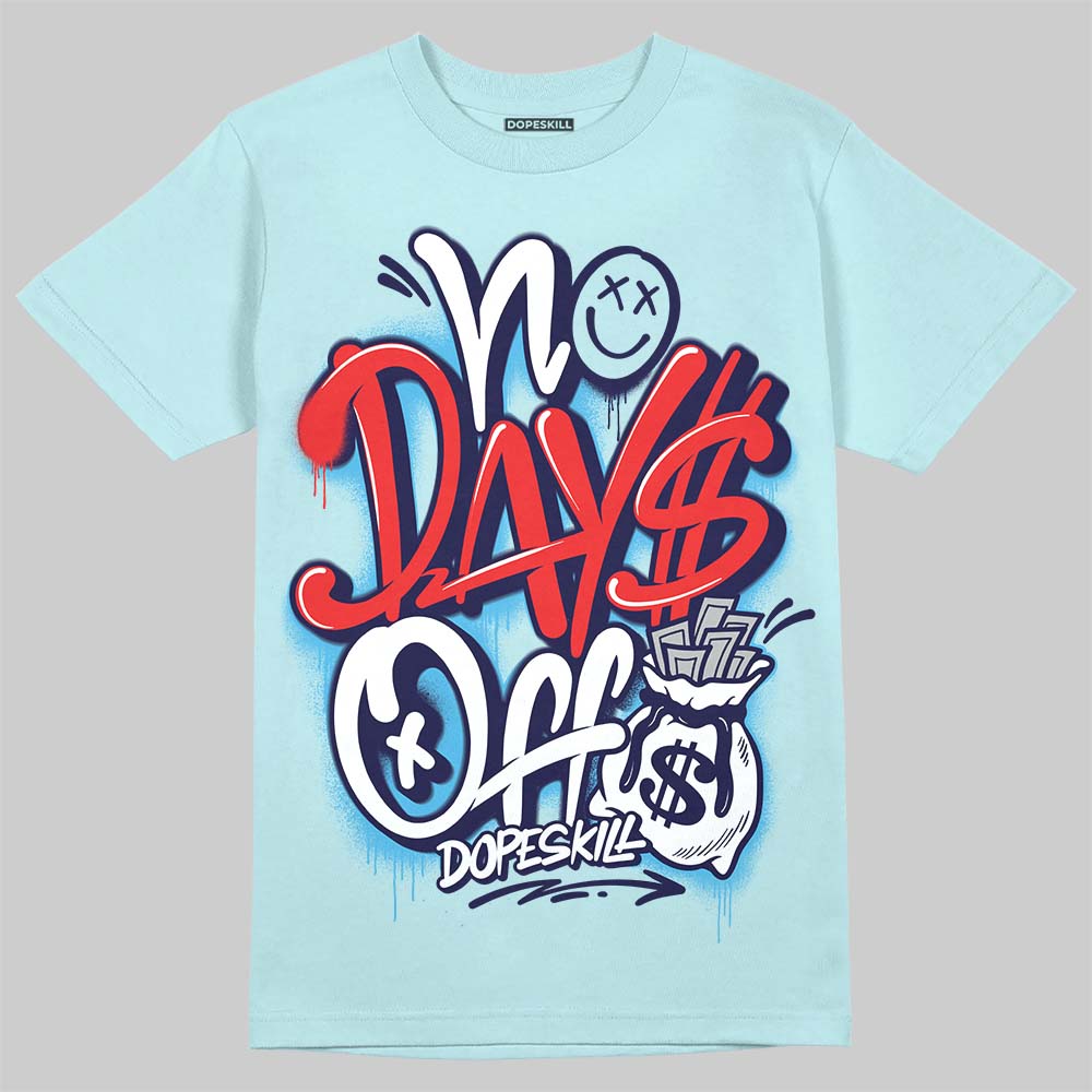 Dunk Low GS “Glacier Blue” DopeSkill Chambray T-shirt No Days Off Graphic Streetwear