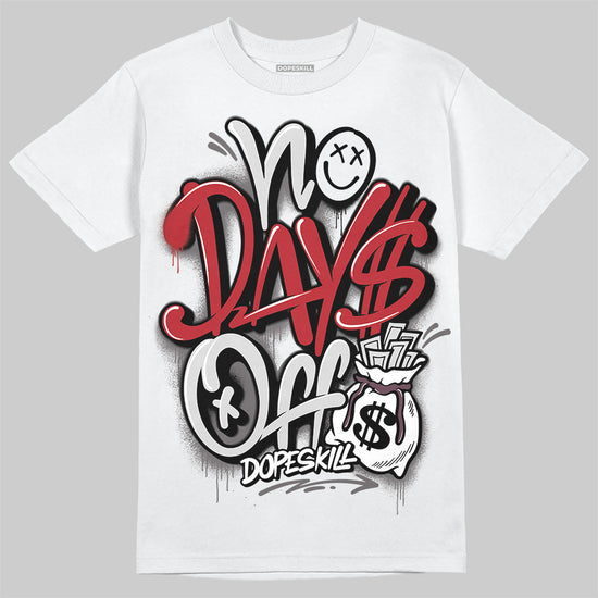 New Balance 1906R Silver Classic Crimson DopeSkill T-Shirt No Days Off Graphic Streetwear - White 