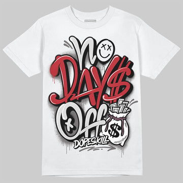 New Balance 1906R Silver Classic Crimson DopeSkill T-Shirt No Days Off Graphic Streetwear - White 