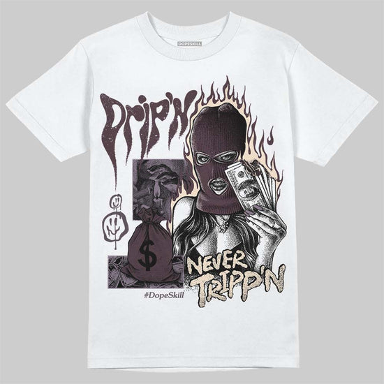 A Ma Maniére x Air Jordan 3 "Burgundy Crush" DopeSkill T-Shirt Drip'n Never Tripp'n Graphic Streetwear - White