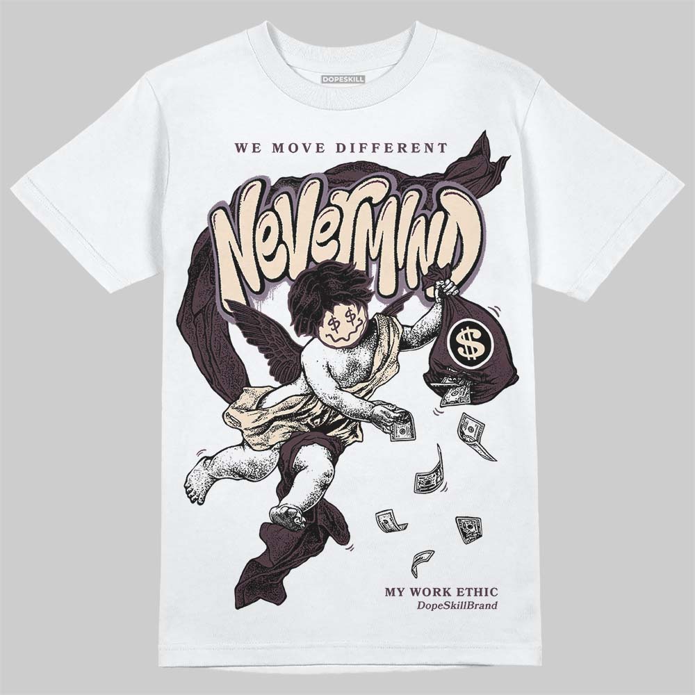 A Ma Maniére x Air Jordan 3 "Burgundy Crush" DopeSkill T-Shirt Nevermind Graphic Streetwear - White