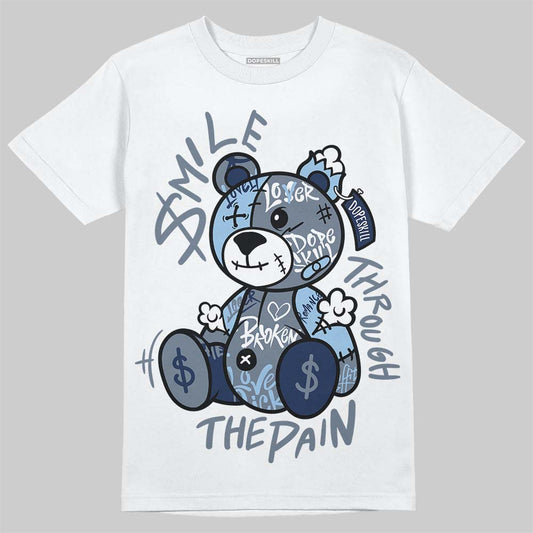 New Balance 9060 Arctic Grey DopeSkill T-Shirt Smile Through The Pain Graphic Streetwear - White