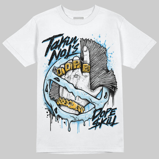 Jordan 11 Retro Legend Blue DopeSkill T-Shirt Takin No L's Graphic Streetwear - White