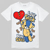 Travis Scott x Air Jordan 1 Low OG “Canary” DopeSkill T-Shirt Love Sick Graphic Streetwear - White