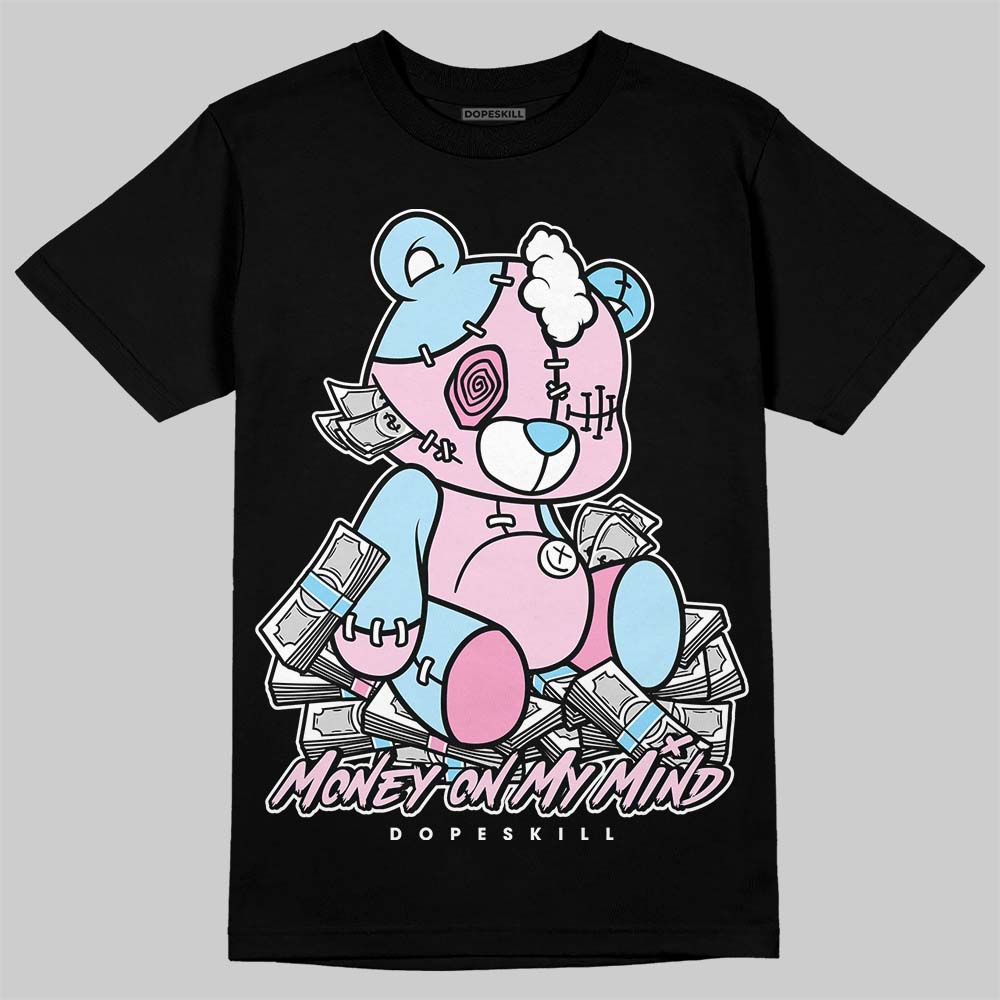 Jordan 1 Low SE Paw Print Pink Foam DopeSkill T-Shirt MOMM Bear Graphic Streetwear - black