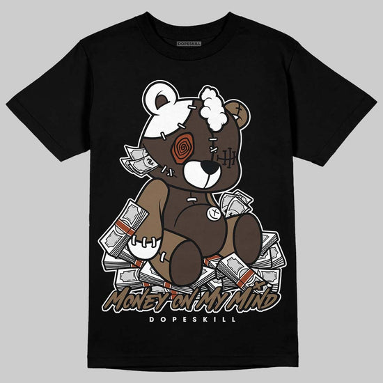 Jordan 1 Low OG “Mocha” DopeSkill T-Shirt MOMM Bear Graphic Streetwear - Black