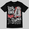 Jordan 3 “Cement Grey” DopeSkill T-Shirt Real Ones Move In Silence Graphic Streetwear - Black