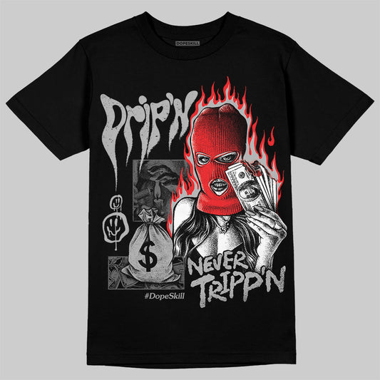 New Balance 2002R ‘Steel Orca’ DopeSkill T-Shirt Drip'n Never Tripp'n Graphic Streetwear - Black