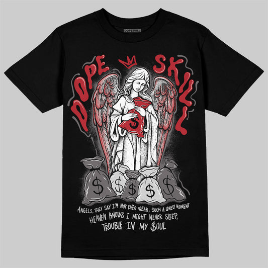 New Balance 1906R Silver Classic Crimson DopeSkill T-Shirt Angels Graphic Streetwear - Black