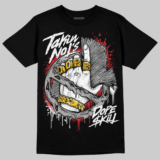 Jordan 4 “White Thunder” DopeSkill T-Shirt Takin No L's Graphic Streetwear - black