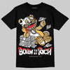 Jordan 6 “Pearl” DopeSkill T-Shirt Born To Be Rich Graphic Streetwear - Black