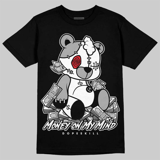 Jordan 4 “White Thunder” DopeSkill T-Shirt MOMM Bear Graphic Streetwear - Black