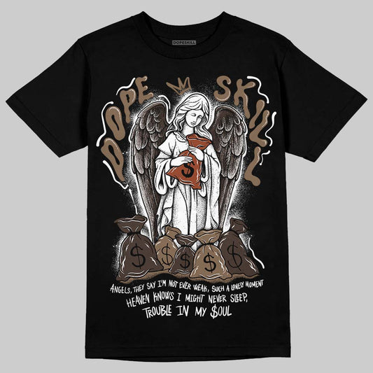 Jordan 1 Low OG “Mocha” DopeSkill T-Shirt Angels Graphic Streetwear - Black