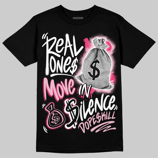 Jordan 3 “Wings” DopeSkill T-Shirt Real Ones Move In Silence Graphic Streetwear - Black