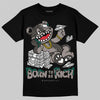 New Balance 2002R Protection Pack "Rain Cloud" DopeSkill T-Shirt Born To Be Rich Graphic Streetwear - Black