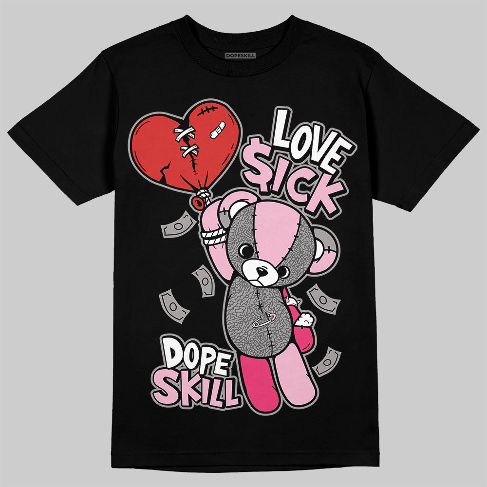 Jordan 3 “Wings” DopeSkill T-Shirt Love Sick Graphic Streetwear - Black