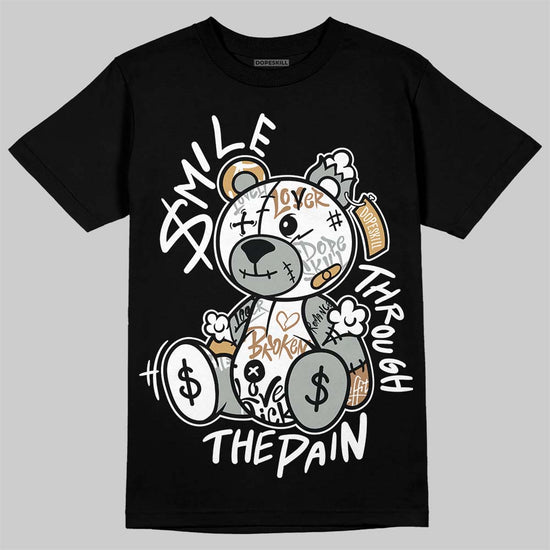 New Balance 1906R ‘White Gold’ DopeSkill T-Shirt Smile Through The Pain Graphic Streetwear - Black