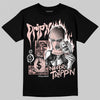 Lanvin Leather Curb Glitter Pale Pink DopeSkill T-Shirt Drip'n Never Tripp'n Graphic Streetwear  - Black