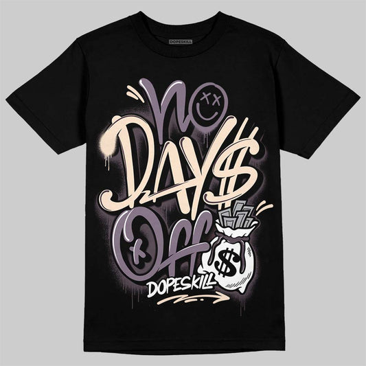 A Ma Maniere x Air Jordan 4 "Phantom" DopeSkill T-Shirt No Days Off Graphic Streetwear - Black