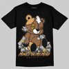 Jordan 1 High OG Black Metallic Gold DopeSkill T-Shirt MOMM Bear Graphic Streetwear - black