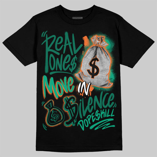 Jordan 3 Retro SP Nina Chanel Abney Bicoastal DopeSkill T-shirt Real Ones Move In Silence Graphic Streetwear - Black