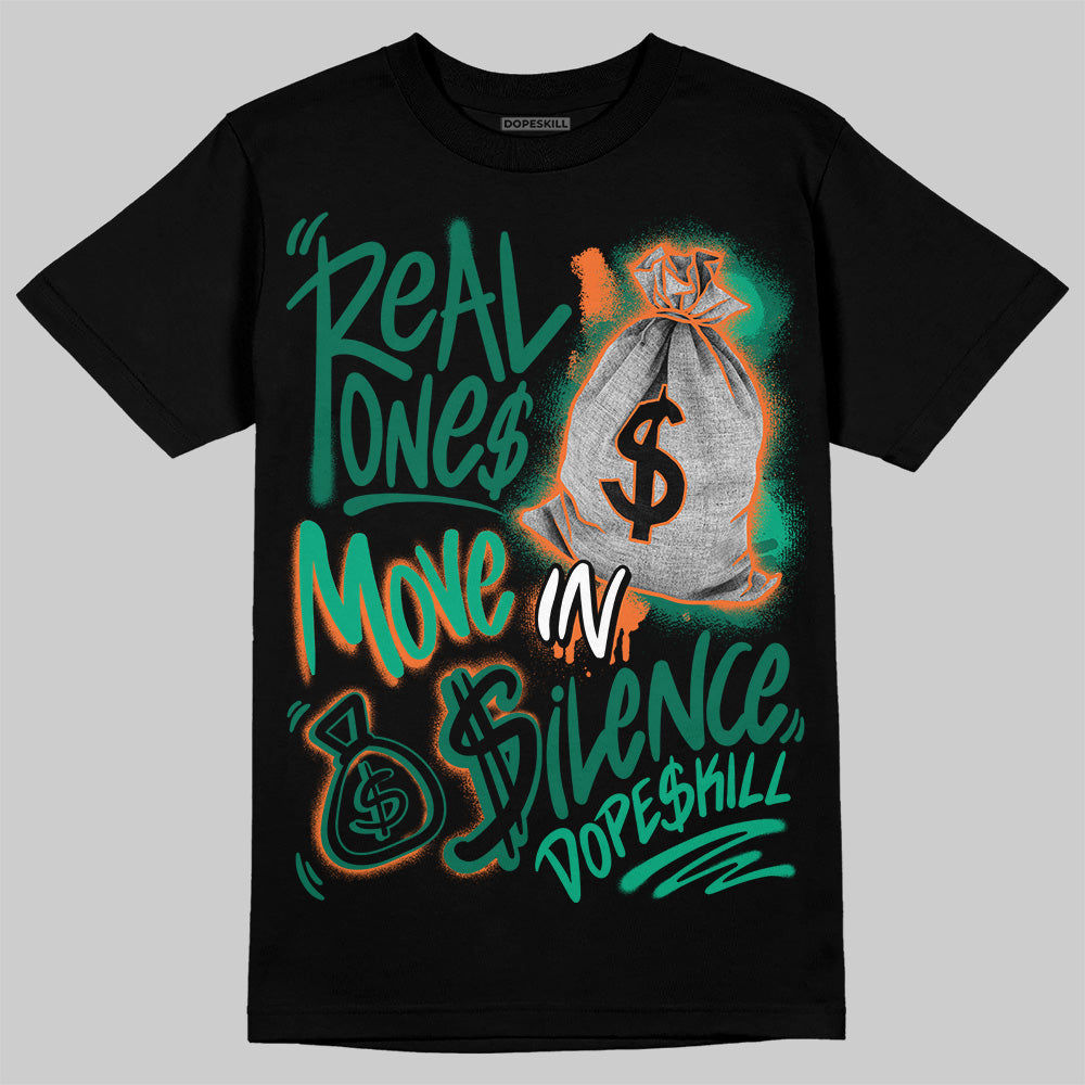 Jordan 3 Retro SP Nina Chanel Abney Bicoastal DopeSkill T-shirt Real Ones Move In Silence Graphic Streetwear - Black