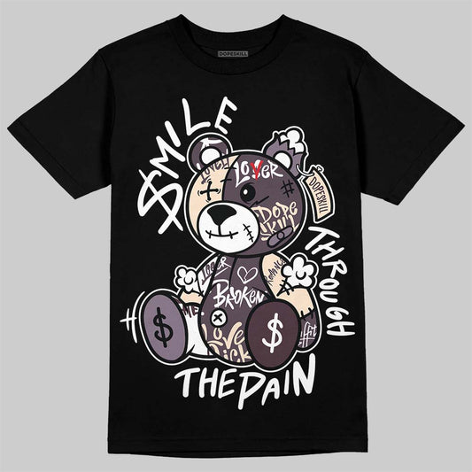 A Ma Maniere x Air Jordan 4 "Phantom" DopeSkill T-Shirt Smile Through The Pain Graphic Streetwear - Black