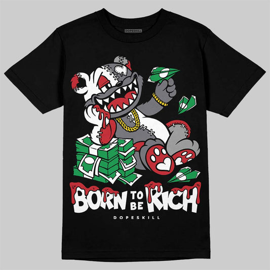 Jordan 3 “Cement Grey” DopeSkill T-Shirt Born To Be Rich Graphic Streetwear - Black