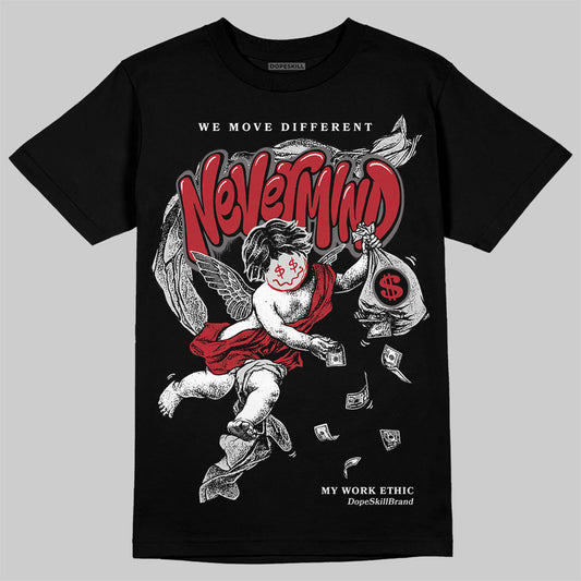 New Balance 1906R Silver Classic Crimson DopeSkill T-Shirt Nevermind Graphic Streetwear - Black