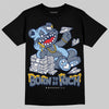 New Balance 9060 Arctic Grey DopeSkill T-Shirt Born To Be Rich Graphic Streetwear - Black