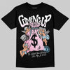 Jordan 1 Low SE Paw Print Pink Foam DopeSkill T-Shirt Money Bag Coming Up Graphic Streetwear - Black