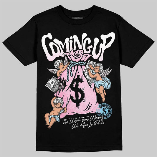 Jordan 1 Low SE Paw Print Pink Foam DopeSkill T-Shirt Money Bag Coming Up Graphic Streetwear - Black