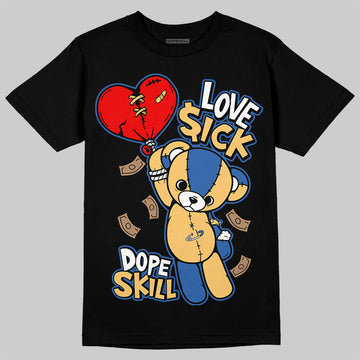 Travis Scott x Air Jordan 1 Low OG “Canary” DopeSkill T-Shirt Love Sick Graphic Streetwear - black