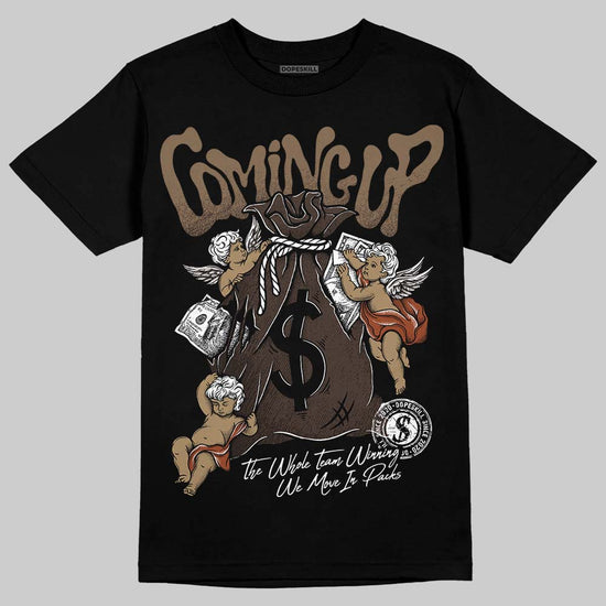 Jordan 1 Low OG “Mocha” DopeSkill T-Shirt Money Bag Coming Up Graphic Streetwear - black