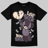 A Ma Maniére x Air Jordan 3 Black Violet Ore DopeSkill T-shirt Love Sick Graphic Streetwear - Black