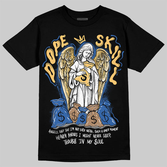 Travis Scott x Air Jordan 1 Low OG “Canary” DopeSkill T-Shirt Angels Graphic Streetwear - Black