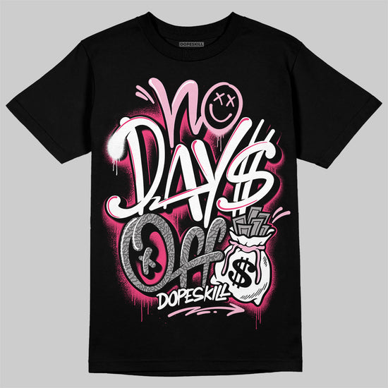 Jordan 3 “Wings” DopeSkill T-Shirt No Days Off Graphic Streetwear - Black