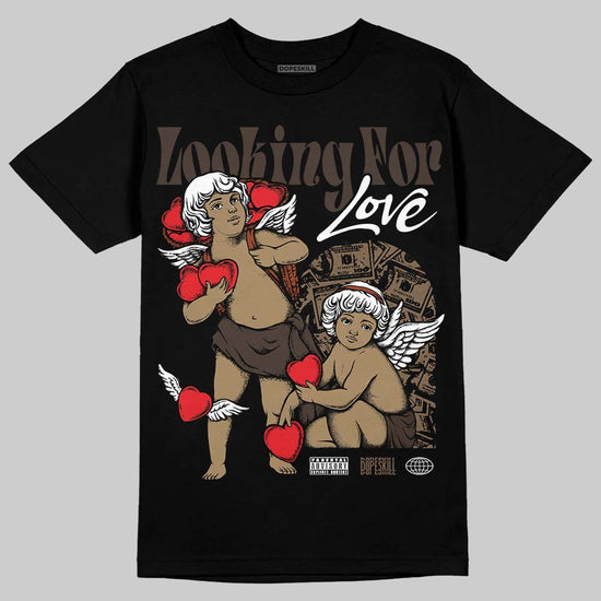 Jordan 1 Low OG “Mocha” DopeSkill T-Shirt Looking For Love Graphic Streetwear - Black