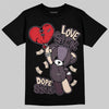 A Ma Maniere x Air Jordan 4 "Phantom" DopeSkill T-Shirt Love Sick Graphic Streetwear - Black