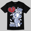 Jordan 6 Retro 'White And Midnight Navy' DopeSkill T-Shirt Love Sick Graphic Streetwear - Black