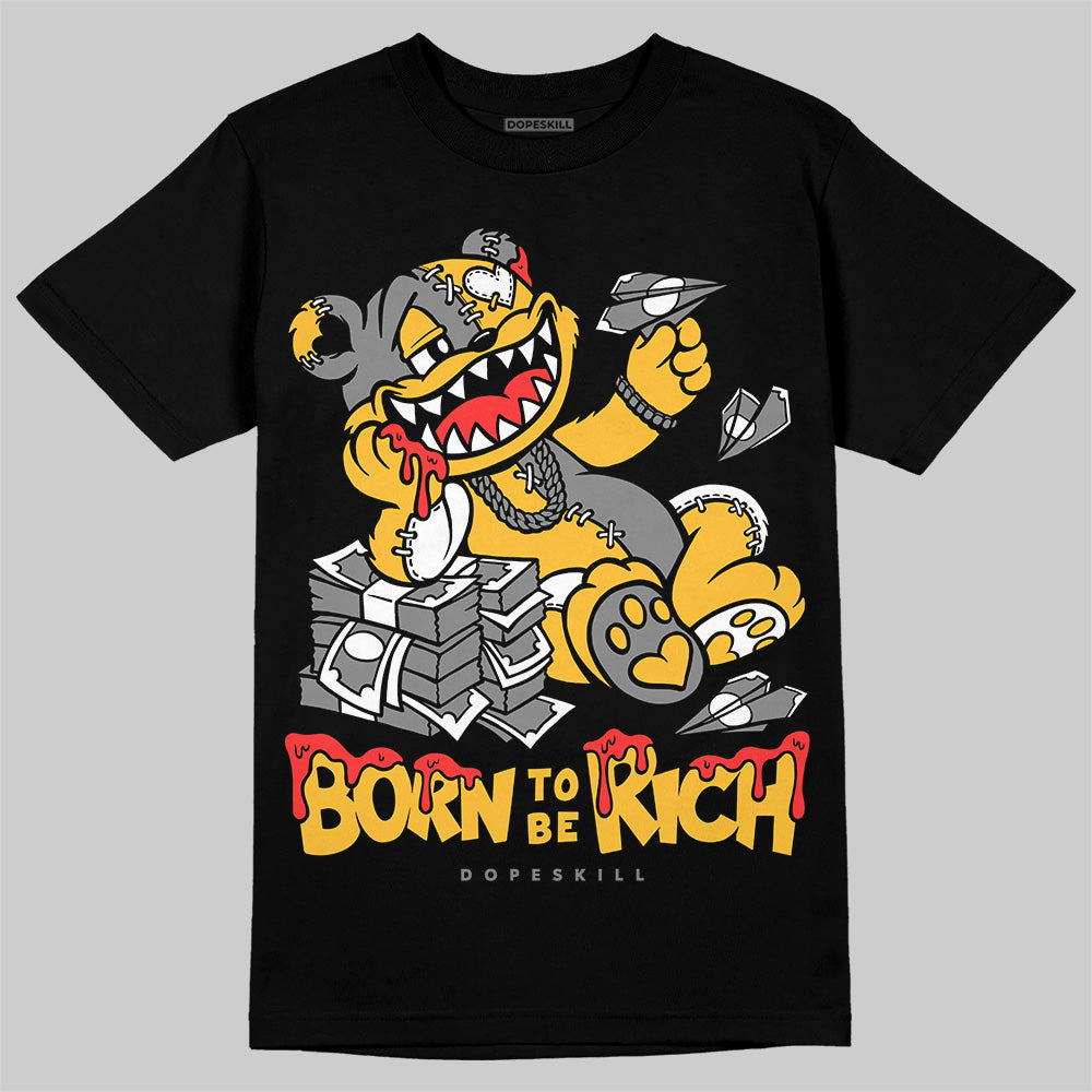 New Balance 9060 Varsity Gold (GS) DopeSkill T-Shirt Born To Be Rich Graphic Streetwear - Black