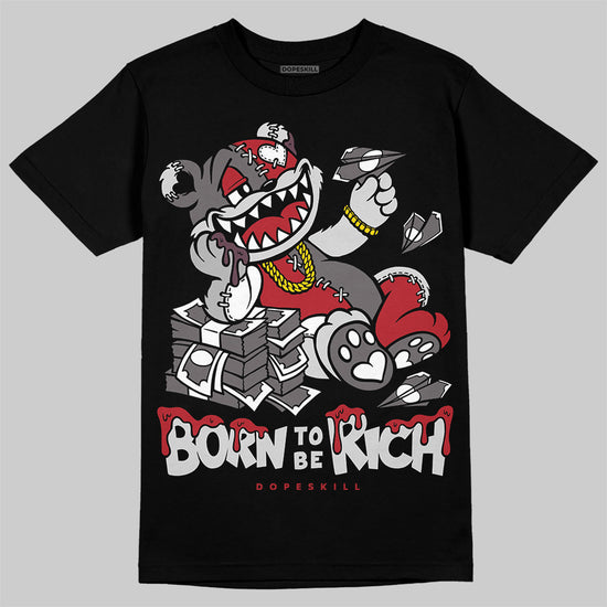 New Balance 1906R Silver Classic Crimson DopeSkill T-Shirt Born To Be Rich Graphic Streetwear - Black