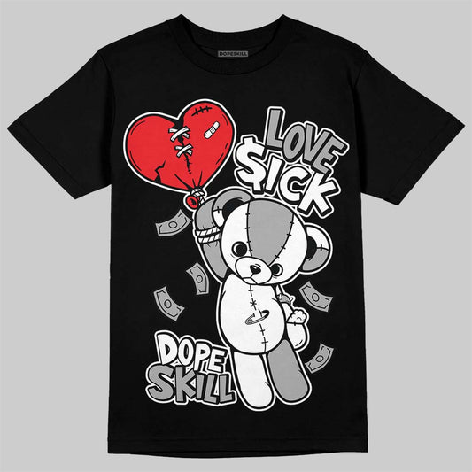 Jordan 4 “White Thunder” DopeSkill T-Shirt Love Sick Graphic Streetwear - Black