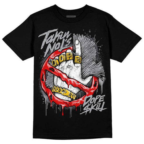 Jordan 4 Retro 'Wet Cement' DopeSkill T-Shirt Takin No L's Graphic Streetwear - Black