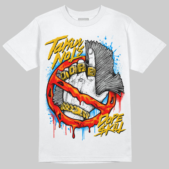 Nike Dunk Low x LeBron James 'Fruity Pebbles' DopeSkill T-Shirt Takin No L's Graphic Streetwear - White